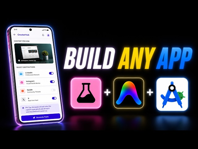 Stitch + Antigravity + Android Studio Builds Insane Mobile Apps With AI — No Code Needed