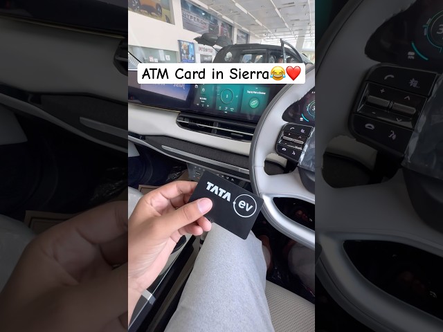 ATM Card in Tata Sierra EV⚡ Check this unique feature in Tata Sierra EV #sierra #offroad #automobile