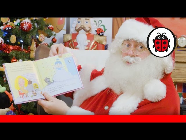 Santa reads Cinderella from Hamleys