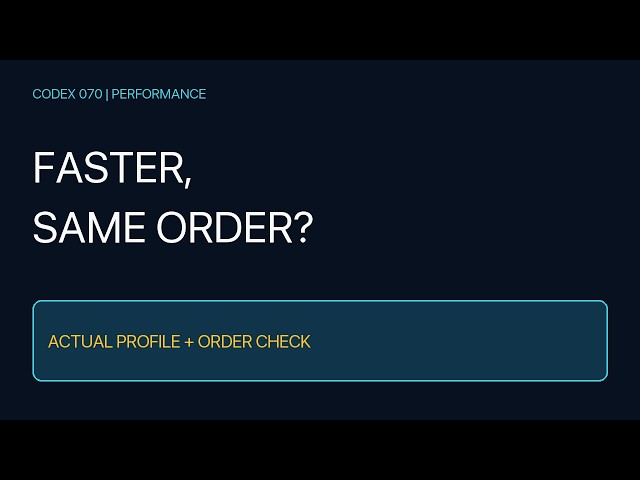 Profile First: Faster Python Filtering Without Changing Order