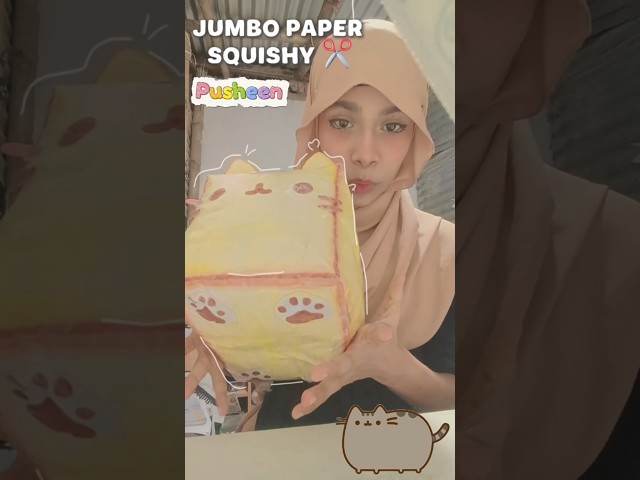 Jumbo paper squishy ✂️💢🐈|#shorts #shorts #jumbo #papersquishy #trending # #diy #viral