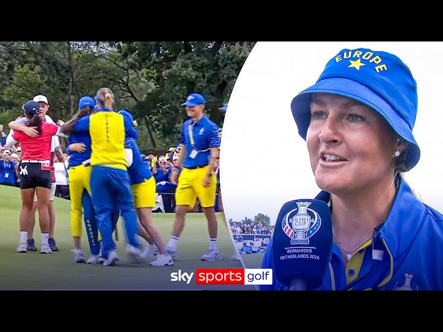 “It just feels so good!” Europe captain Anna Nordqvist reacts to winning the Solheim Cup