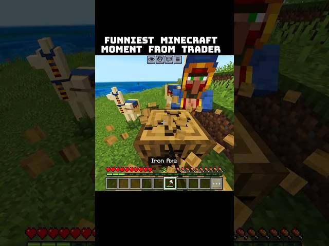 🔥 😂 Funniest Minecraft Moments From Wandering Trader #minecraft #minecraftshorts