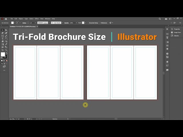 ✅ How to Set Tri-Fold Brochure Size in Adobe Illustrator