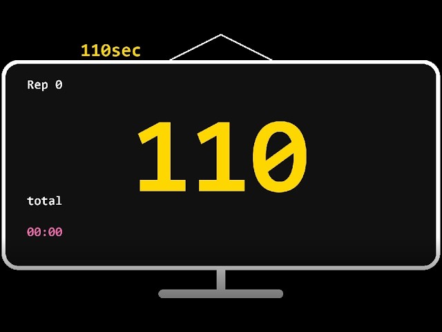 [Timer]110 Sec (1 Min 50 Sec) 1 Hour Loop Timer - Pomodoro, Gaming & Stretch Breaks