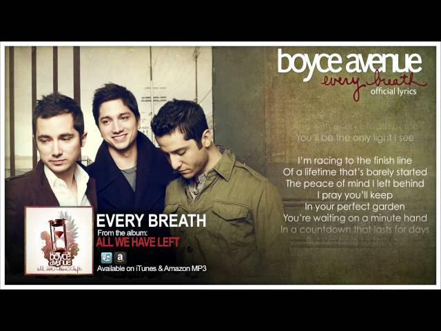 Boyce Avenue - Every Breath (Lyric Video)(Original Song) on Spotify & Apple