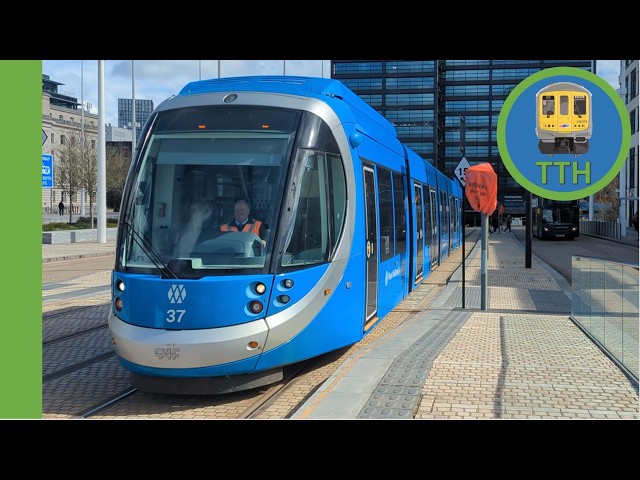 Trams at Library