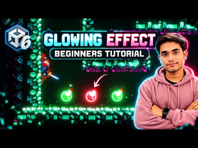 Unity Glowing Effect with Post Processing in a 2D GAME! Unity 6