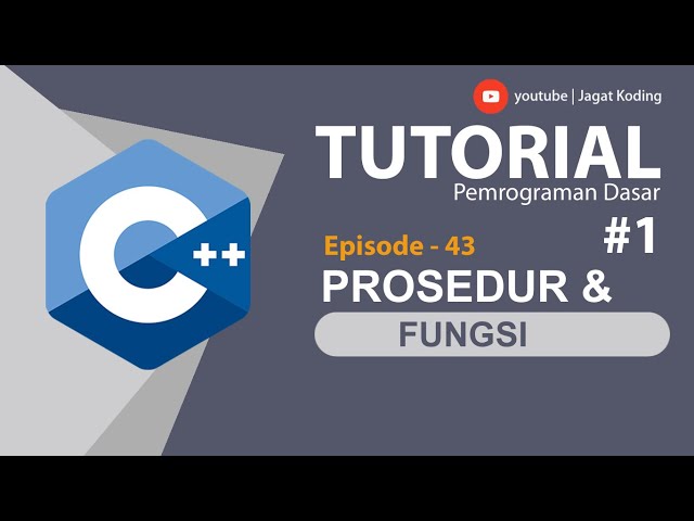 C++ 43 | Procedures and Functions C++ Programming Part 1