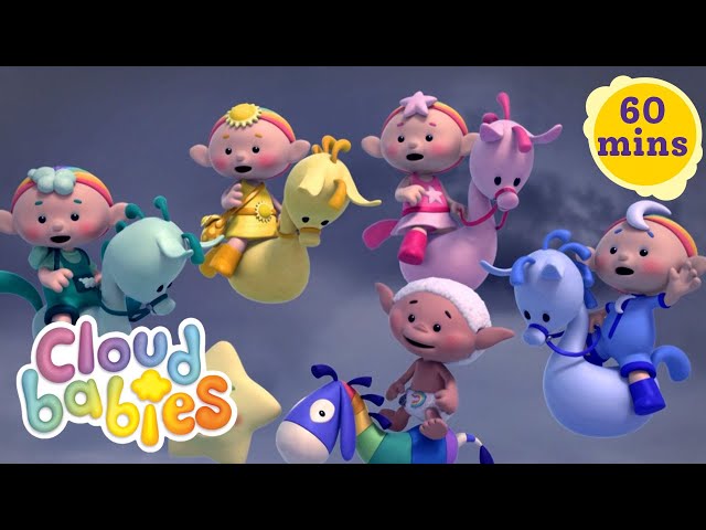 The Cloudbabies love looking after the sky | Earth Day Compilation 🌎 | Cloudbabies Official