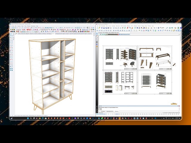 0006 - Modeling and Drawing a Bookcase with Topsolid'Wood