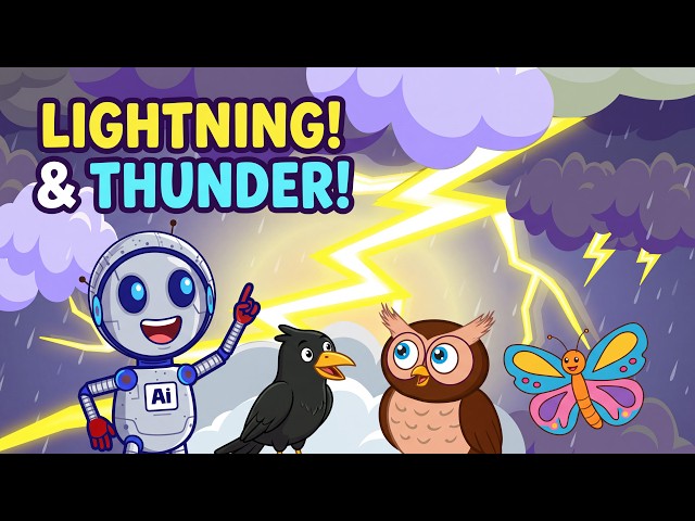 ⚡ The Mystery of Lightning & Thunder | Science for Kids with Aizmo & Owly 🦉⛈️