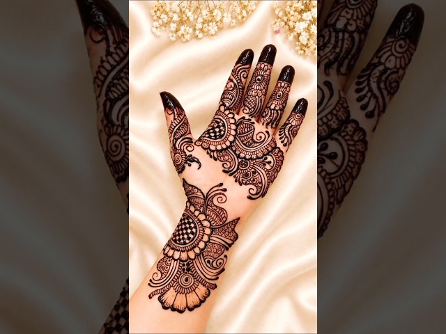 New stylish mehndi design Arebic mehndi design #mehndi  #henna  #viral  #shorts
