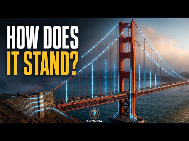 How the Golden Gate Bridge Carries an Entire Roadway