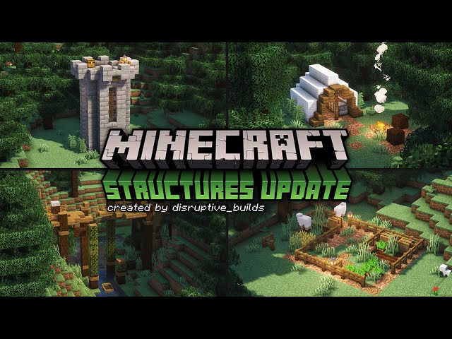 Minecraft: Structures Update Concept (with Timelapses)