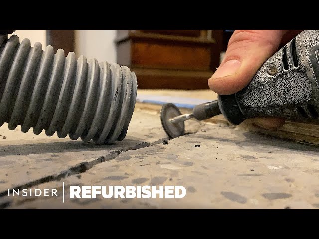 Restoring Terrazzo Tiles Hidden Under Carpet | Refurbished | Insider