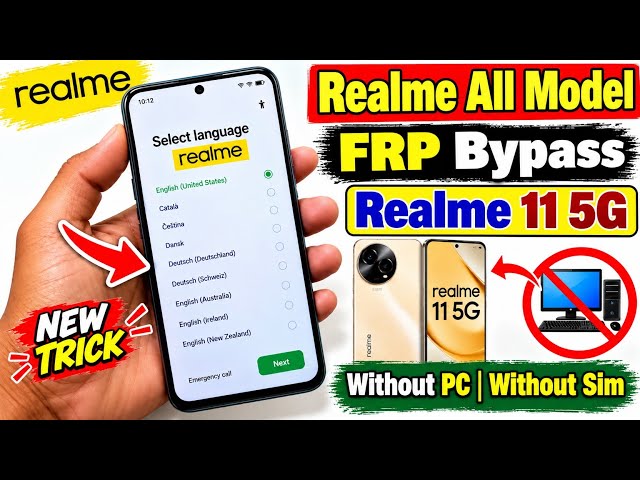 Realme All Model FRP Master Video | Realme 11 5G FRP Bypass | Google Account FRP Bypass Kaise kare