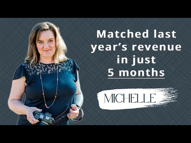 Michelle matched her last year's revenue in just 5 months after implementing what she learned