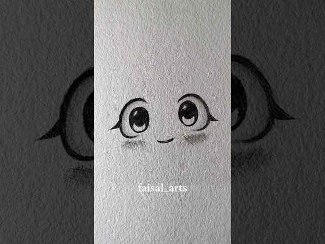 cute eyes drawing tutorial ✨ #art #drawing #eyes #sketch #shorts
