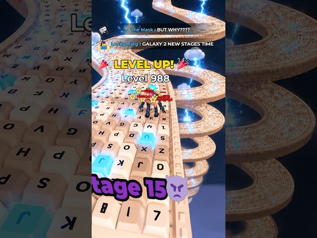 New Stage in galaxy 2 #keyboard # #roblox #games #robloxgames #gaming #funny