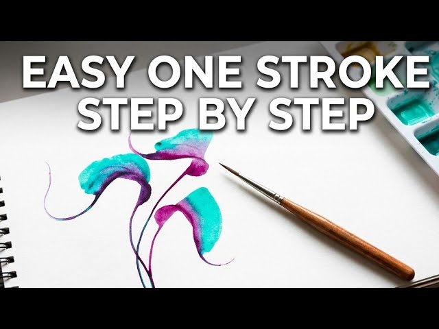 One Stroke Watercolor Mistakes & Rules 🌿 | Step by Step Guide for Beginners