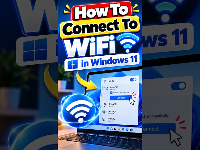 How To Connect To WiFi in Windows 11 ( 2026 )