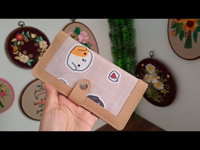 How to make  handbag: This stylish handbag has 6 card slots and 2 money slots(diy)