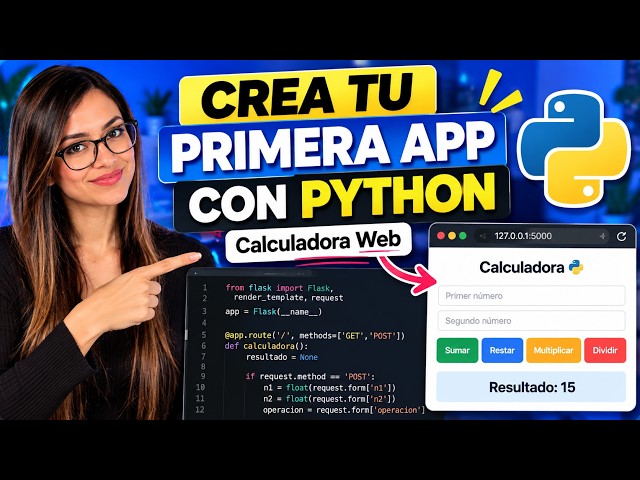 Crea tu PRIMERA APP con PYTHON 🐍 | Flask + HTML desde Cero