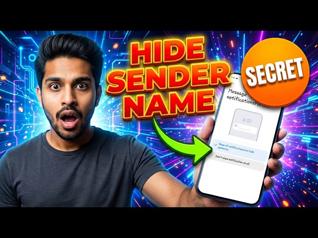 How to Hide Sender Name in WhatsApp Notification on Android | Privacy Tutorial