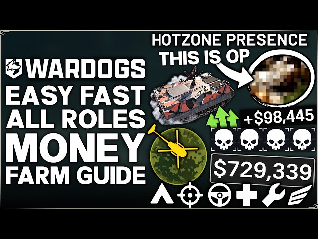 Wardogs - This Strategy is OP - Easy FAST Money On ALL Roles & Classes - Best XP Money Farm Guide!