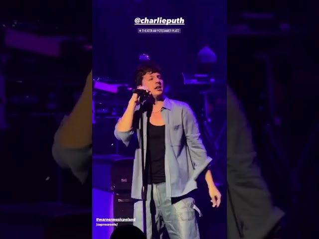 Charlie Puth performing Charlie Be Quiet! in Berlin [One Night Only Tour] | December 6, 2022