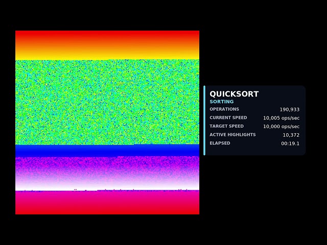 QuickSort Visualized in Pixels & Sound