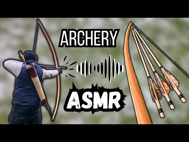 Wooden Longbow in Action - Satisfying ASMR Archery Sounds