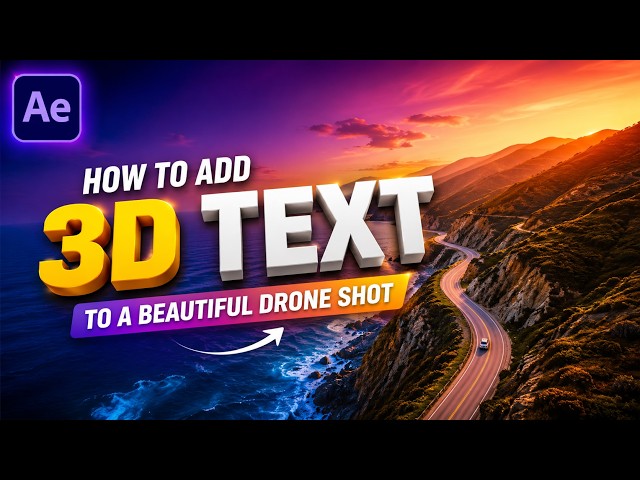 Create Hollywood-Style 3D Tracked Text in After Effects