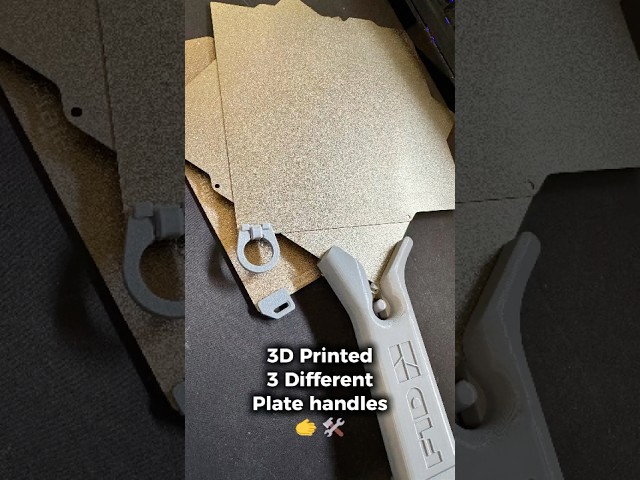 Testing 3 Bambu Lab Build Plate Handles! (Winner Revealed 👑) #shorts #3dprinting