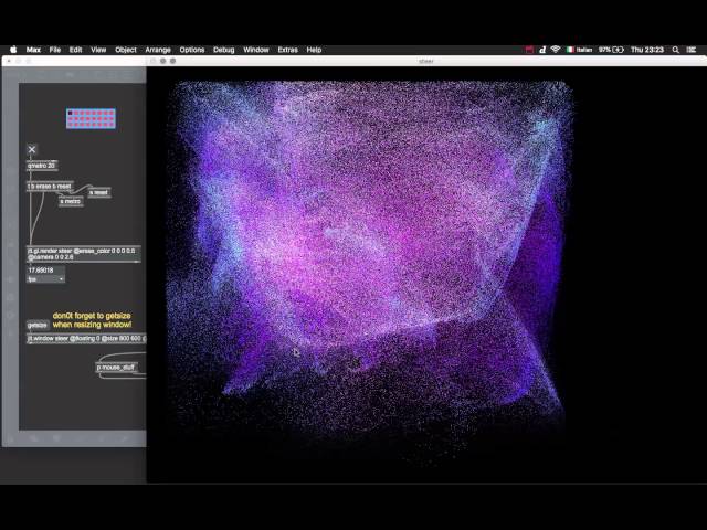350K Particle System in a Box - Max/Jitter (Patch download)