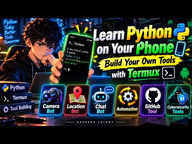 Learn Python on Your Phone 📱🐍 | Build Your Own Tools with Termux
