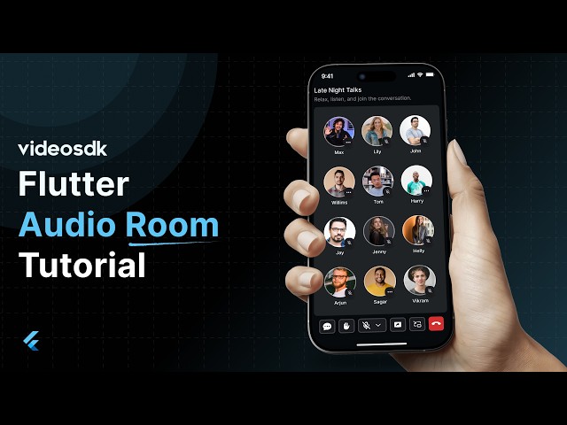 Build Audio Room App on Flutter with VideoSDK (2026)