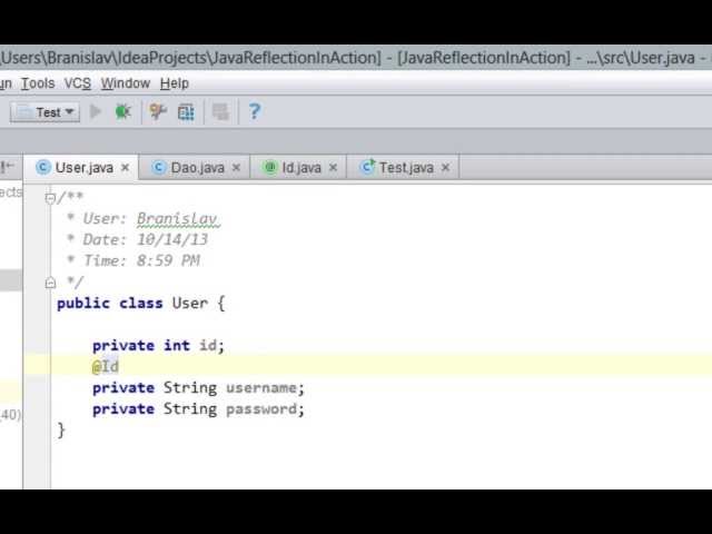 Java reflection in action and insight in object relational mapping
