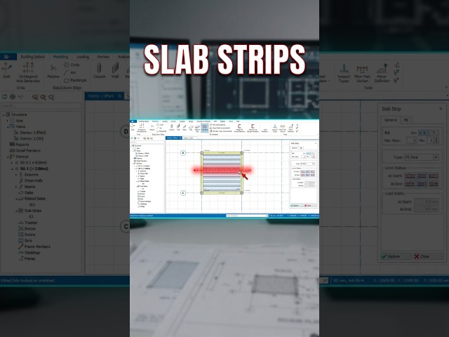 How to Draw Slab Strips on Ribbed Slabs Easily