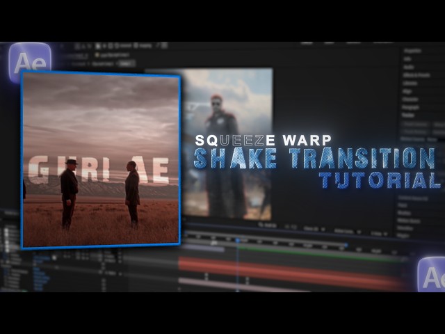 Warp Squeeze Transition Tutorial | After Effects Tutorial