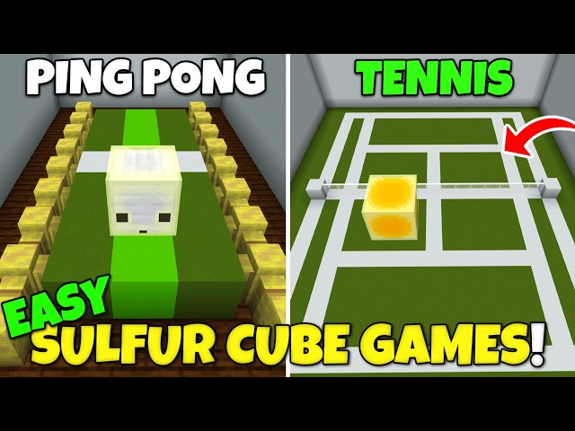 10 NEW Minigames With Minecrafts Sulfur Cube! (Chaos Cubed Update)