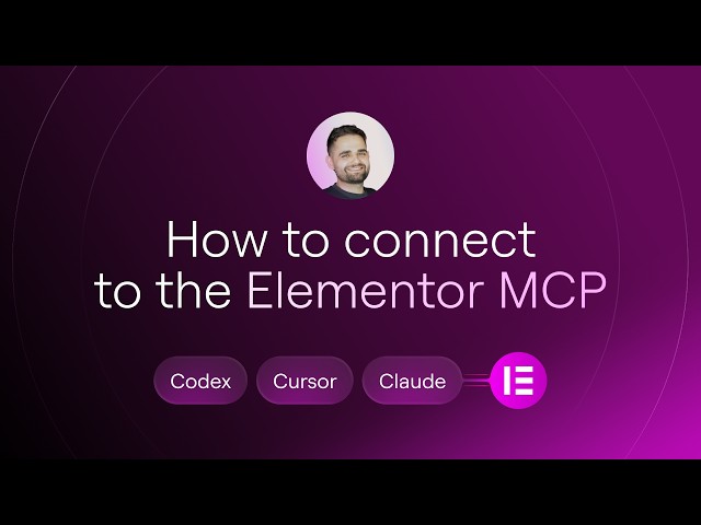 How to set up the Elementor MCP with Claude, Codex, or Cursor