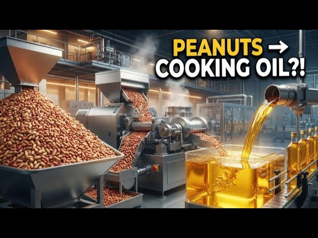 From Peanuts to Golden Cooking Oil! | Incredible AI Factory