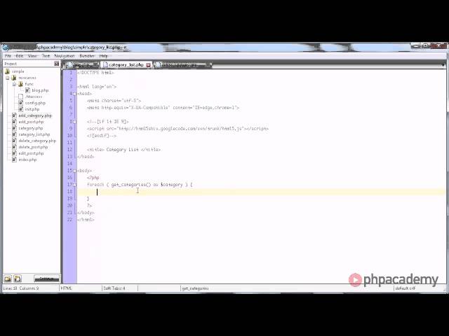 PHP Tutorials: Creating a Blog (Part 5/11)