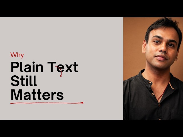 Plain Text Files Are More Powerful Than You Think