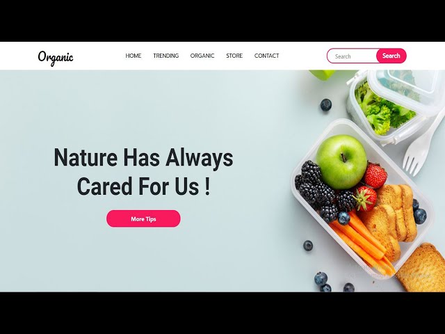 Responsive E-commerce Food Shop Website Using Bootstrap-5