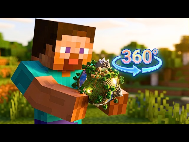 MINECRAFT 360° YOU CONTROL THE CAMERA! 🤩| MAX GRAPHICS + DISTANT HORIZONS 🤩 NVIDIA RTX 8K🔥