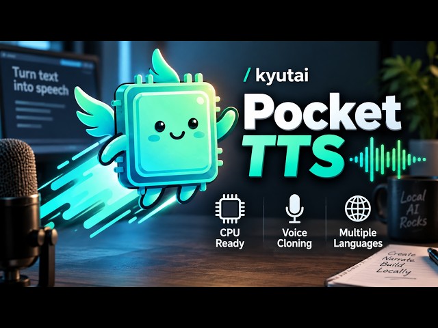 This Tiny CPU TTS Is PERFECT for Local AI Bots | Pocket TTS
