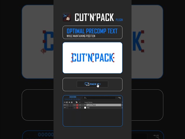 Cut'n' Pack: Optimal Precomp Text